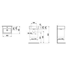 Раковина 45x38 см Laufen Living City 8.1543.2.000.104.1