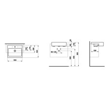 Раковина 55x46 см Laufen Living City 8.1343.2.000.104.1