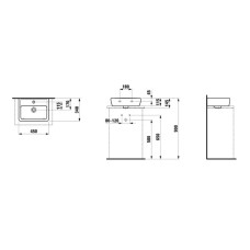 Раковина 45x34 см Laufen Pro A 8.1195.2.000.104.1