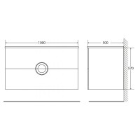 Раковина 100х50 см BelBagno Onda BB1000/500-LV-MR-OND