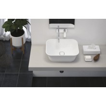 Накладная раковина из литьевого мрамора CEZARES TITAN-SQUARE-50-38-17-LVB