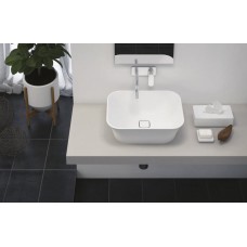Накладная раковина из литьевого мрамора CEZARES TITAN-SQUARE-50-38-17-LVB