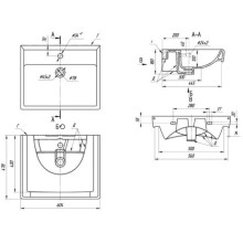 Раковина 60,4х47,8 см 1Marka Q У15884