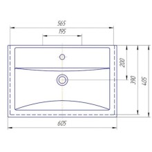 Раковина 60,5х40,5 см 1Marka Фостер У71589