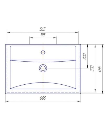 Раковина 60,5х40,5 см 1Marka Фостер У71589