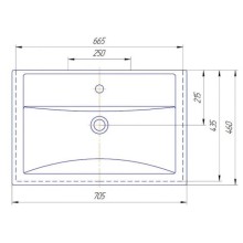 Раковина 70,5х46 см 1Marka Фостер У71590