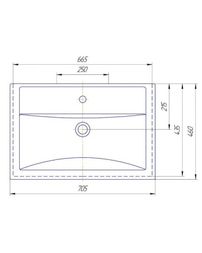 Раковина 70,5х46 см 1Marka Фостер У71590