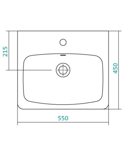 Раковина 55х45 см 1Marka Нео У75075