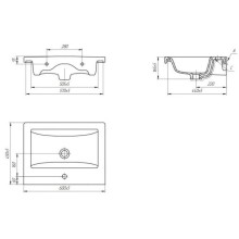 Раковина 60х45 см 1Marka Como У26012