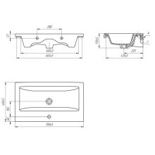 Раковина 70х45 см 1Marka Como У35164