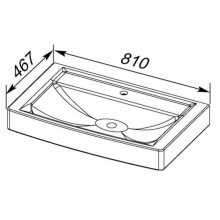 Раковина 81х46,7 см 1Marka Q У15877