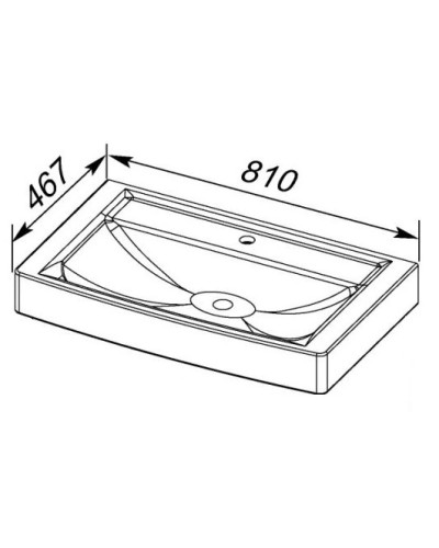Раковина 81х46,7 см 1Marka Q У15877