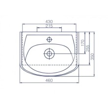 Раковина 46х35 см 1Marka Уют У17424