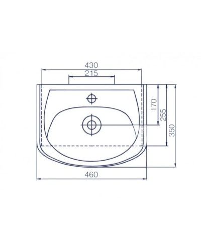Раковина 46х35 см 1Marka Уют У17424