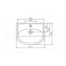Раковина 61,5х46,5 см 1Marka Уют У17525