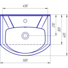 Раковина 50х40,5 см 1Marka Элеганс У25940