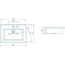 Раковина 66х47,5 см Corozo Оскар SD-00000391
