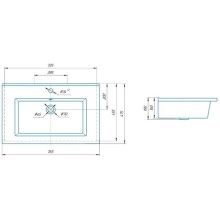 Раковина 76,5х47,5 см Corozo Оскар SD-00000382
