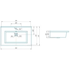 Раковина 76,5х47,5 см Corozo Оскар SD-00000382