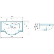 Раковина 66х41,5 см Corozo Классик SD-00000374