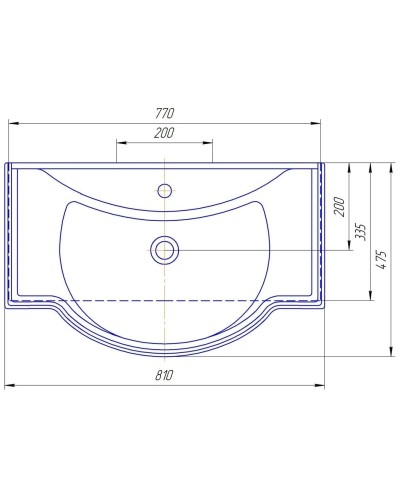 Раковина 81х47,5 см Corozo Классик SD-00000376