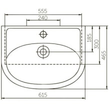 Раковина 61,5х46,5 см Corozo Уют SD-00000396