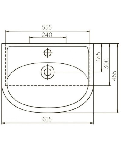 Раковина 61,5х46,5 см Corozo Уют SD-00000396