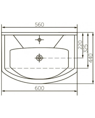 Раковина 60х44 см Corozo Элеганс SD-00000383