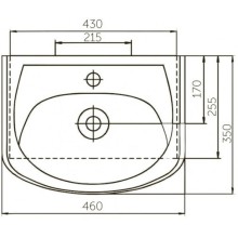Раковина 46х35 см Corozo Уют SD-00000088