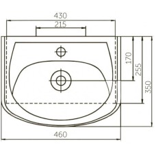 Раковина 46х35 см Corozo Уют SD-00000088