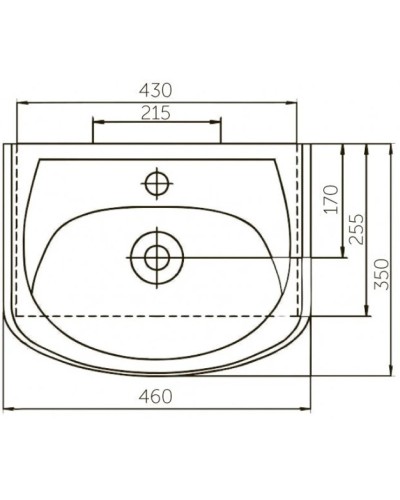 Раковина 46х35 см Corozo Уют SD-00000088