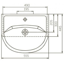 Раковина 55,5х44,5 см Corozo Уют SD-00000065