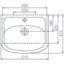 Раковина 51х41,5 см Corozo Уют SD-00000371