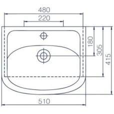 Раковина 51х41,5 см Corozo Уют SD-00000371