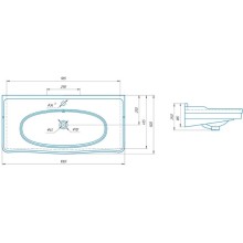 Раковина 106,5х50 см Corozo Модерн SD-00000394