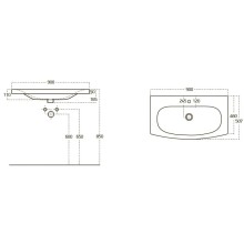 Раковина 90х50,7 см OWL 1975 Java OWLB19-16090