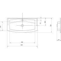 Раковина 95х46 см Акватон Милан 1A704331ML010