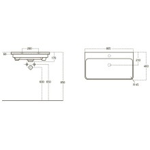 Раковина 80,5х46 см OWL 1975 Luxury OWLB19-11080