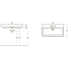 Раковина 85х45,5 см OWL 1975 Stence OWLB19-17085