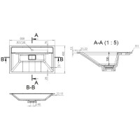 Раковина 80,8х49,2 см Am.Pm Inspire 2.0 M50AWPC0801WG