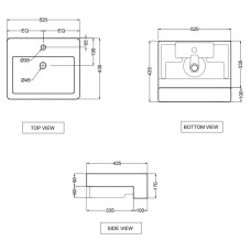 Раковина 52x43,5 см Jaquar JDS JDS-WHT-25501