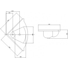 Раковина 62х62 см Акватон Сергей 1A700131SR010