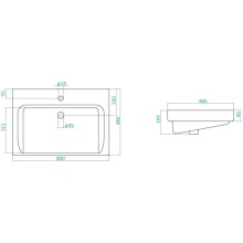 Раковина 80х48 см Акватон Тигода 1WH302084