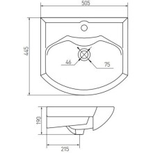 Раковина 50,5х44,5 см Акватон Смайл 1WH207781