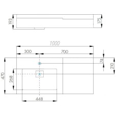 Раковина 100х47 см Акватон Сакура 1A71973KSK010
