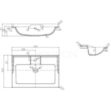 Раковина 65,3х45 см Акватон Фабиа 1A708731FB010