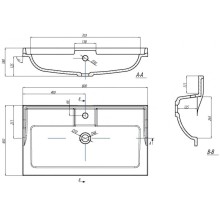 Раковина 80х45 см Акватон Фабиа 1A708031FB010
