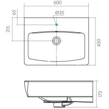 Раковина 60х45 см Акватон Нео 1WH302186