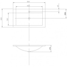 Раковина 80х45 см Акватон Премьер 1A702831PR010