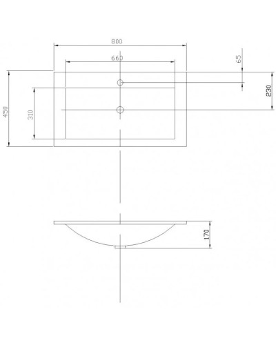 Раковина 80х45 см Акватон Премьер 1A702831PR010